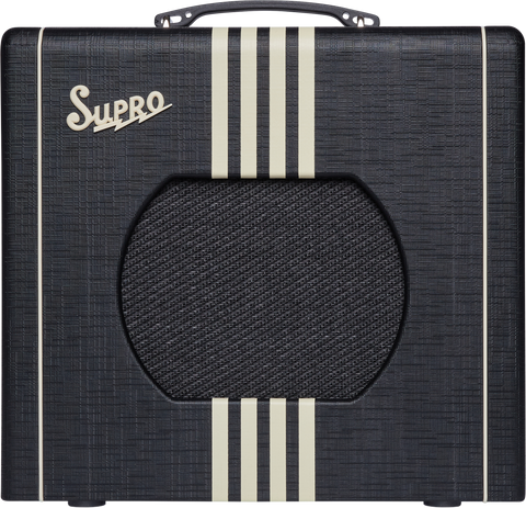 Supro Delta King 10 1x10-inch 5-watt Tube Combo Amp - Black and Cream