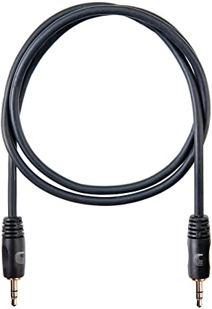 D'Addario Custom Series Audio Cable 1/8 Inch to 1/8 Inch Stereo Cable, 3 ft
