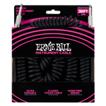 Ernie Ball Coiled Straight to Straight Instrument Cable - 30 ft Black