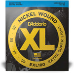 D'Addario EXL180 Nickel Wound Bass Strings, Light, 35-95