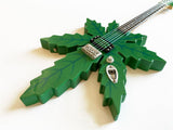 Mary Jane Marijuana Shape Miniature Guitar Model
